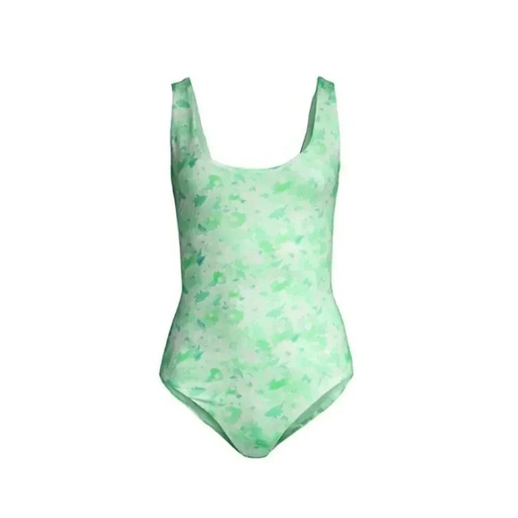 NWT LoveShackFancy Freya Floral One-Piece Mint Pastel Green Swimsuit Size: XS - Picture 5 of 11